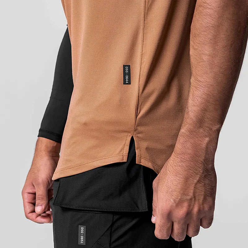 Camiseta sin mangas de dos colores