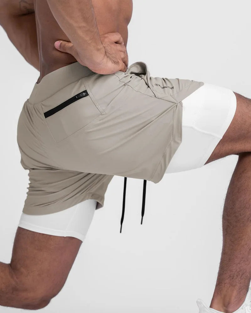 Pantalón corto de entrenamiento doble