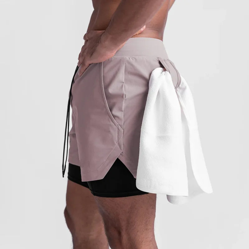 Pantalón corto de entrenamiento doble