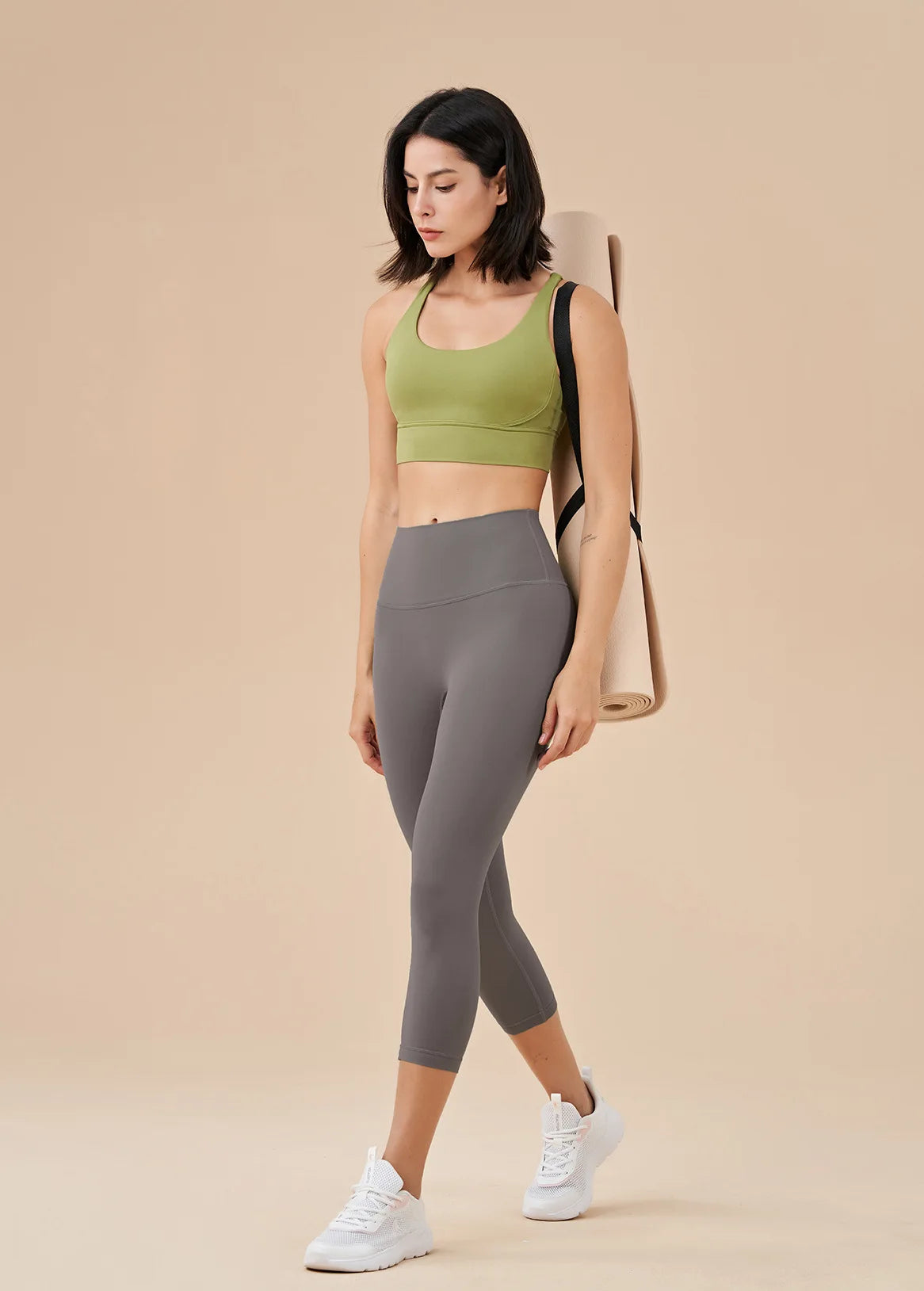Legging Fitness Feminina com Bolsos – Cintura Alta, Elástica, para Treino e Yoga