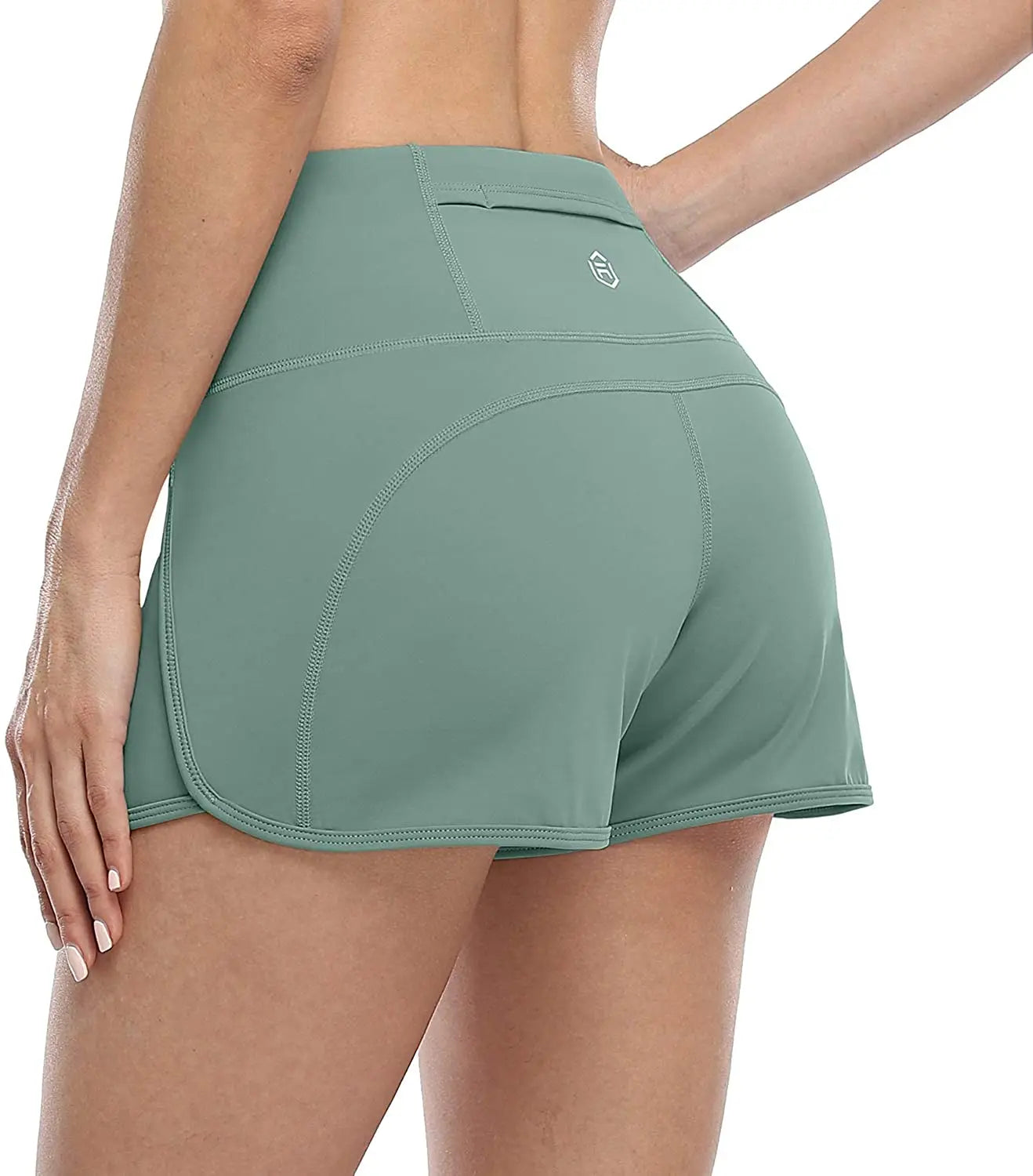 Pantalones cortos de running para mujer con bolsillo