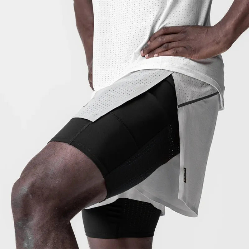 Short Masculino de Corrida com Abertura Lateral
