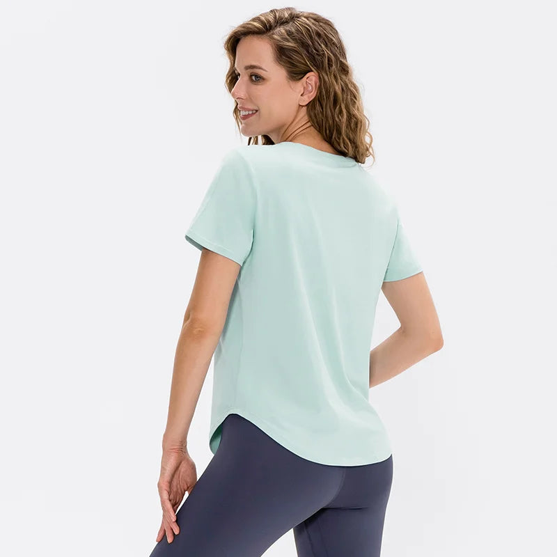 Blusa de mujer monocromática transpirable