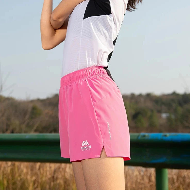 Pantalones cortos de running transpirables para mujer