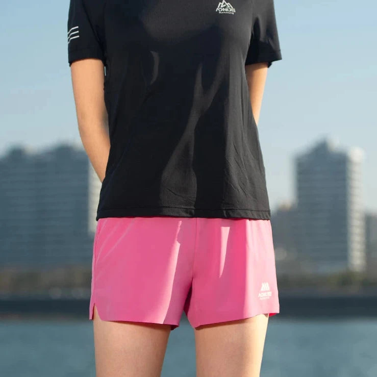 Pantalones cortos de running transpirables para mujer