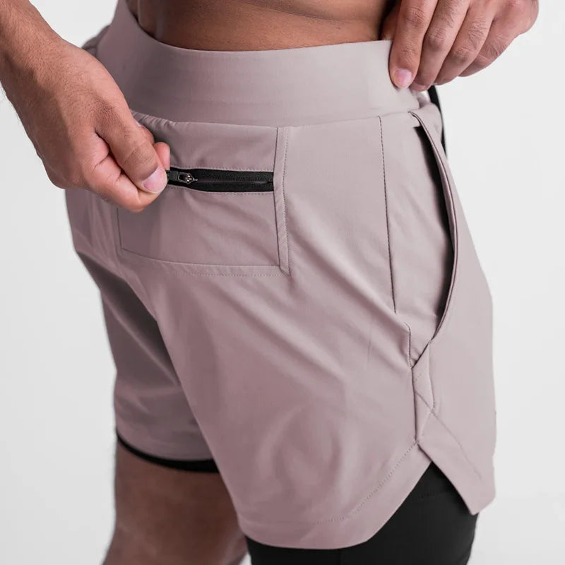 Pantalón corto de entrenamiento doble