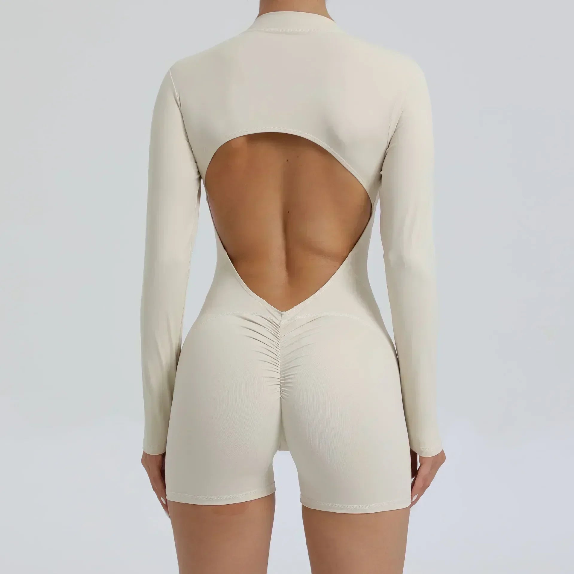 Macacão Esportivo Feminino de Manga Longa - Modelador e Levanta Bumbum