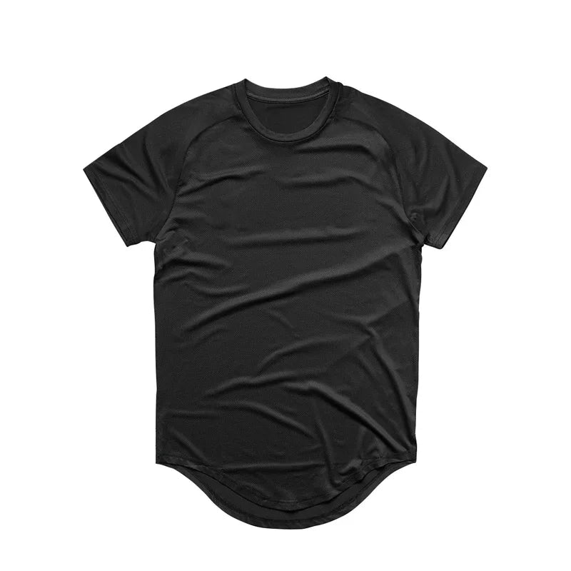Camiseta Slim Masculina para Academia – Tela Respirável, Secagem Rápida, Ideal para Musculação e Fitness