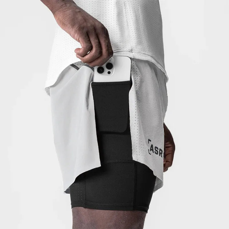 Short Masculino de Corrida com Abertura Lateral
