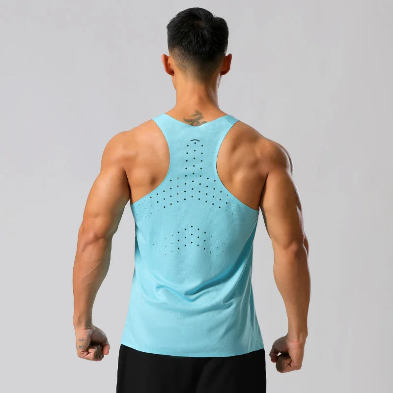 Camiseta sin mangas de entrenamiento transpirable